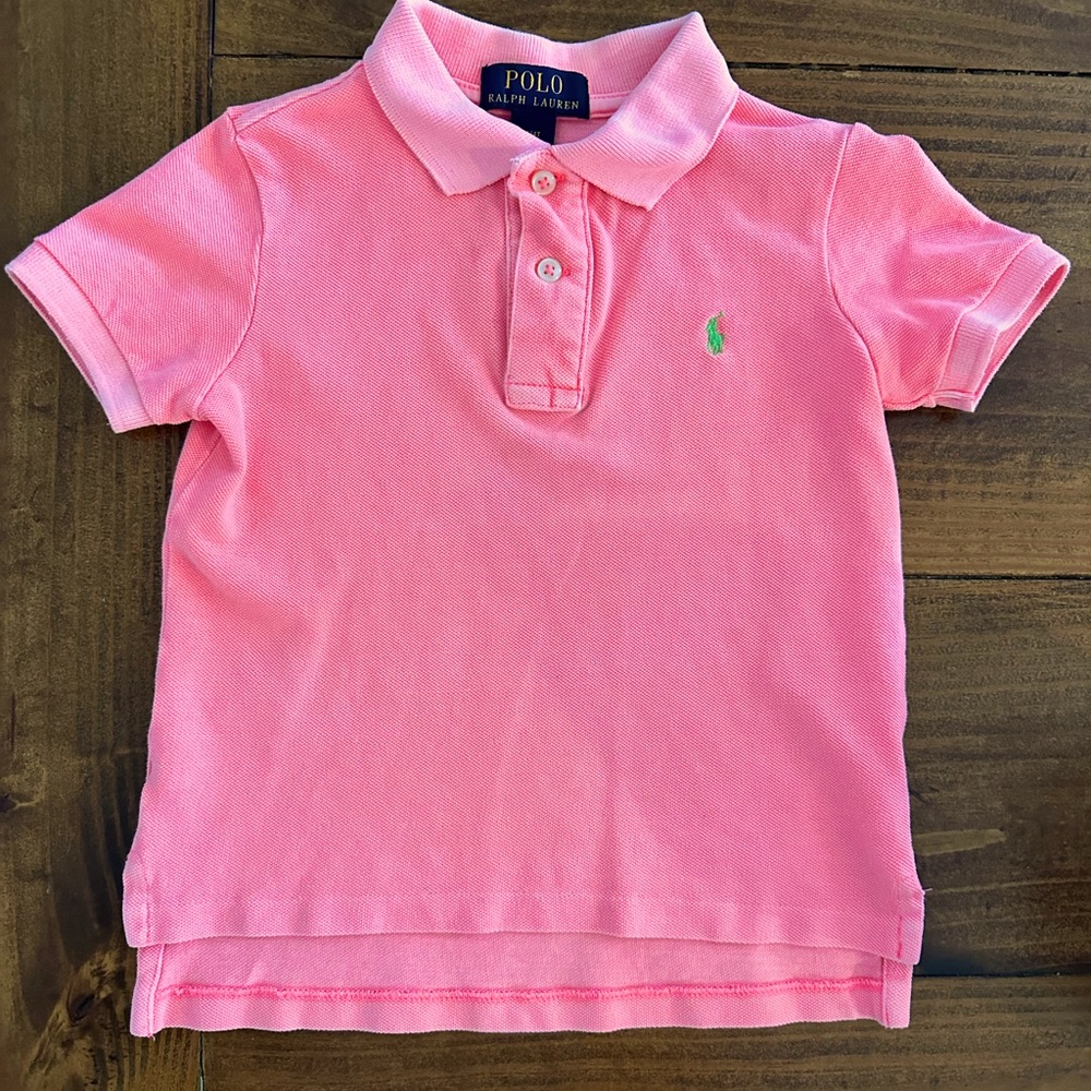 Polo Ralph Lauren coral collared polo - 4T
